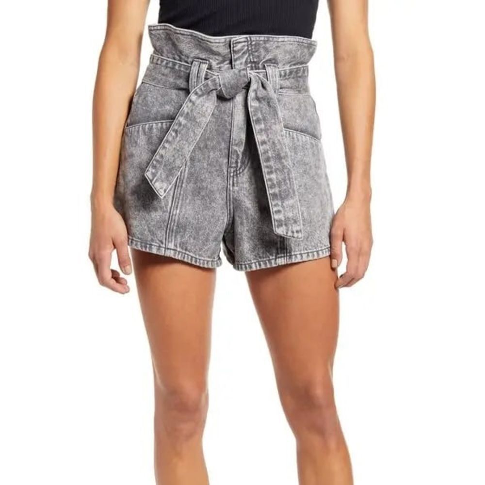 Blank NYC Paperbag Waist Denim Shorts - Fearless Size 28